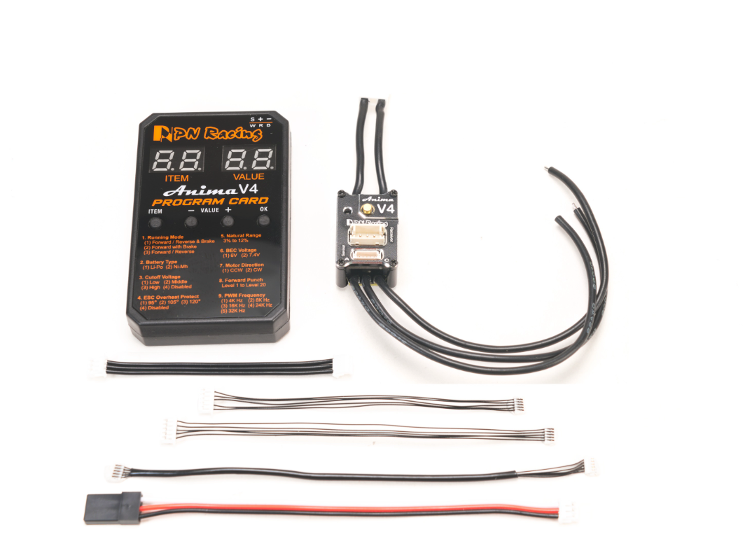 PN Racing Anima V4 30A 1/28 Sensored Brushless ESC (Black)