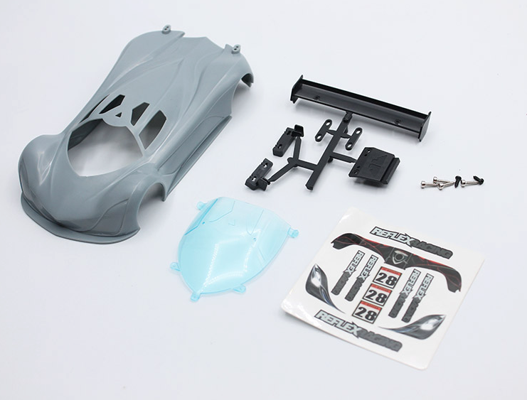 Reflex Racing MF-1 ABS Plastic Body Set RAW-001