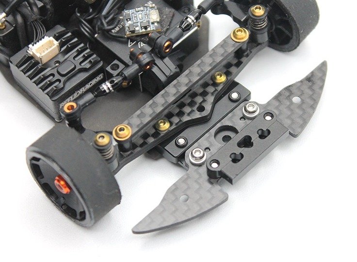 RX566 Reflex Racing MF-1 Carbon Fiber Bumper and Aluminum Clip Set