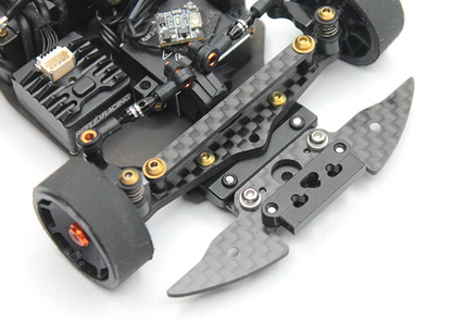 RX566 Reflex Racing MF-1 Carbon Fiber Bumper and Aluminum Clip Set
