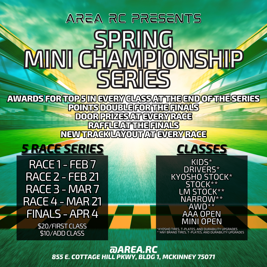 Round 2 Area RC Spring MINI Championship Series - Feb 21
