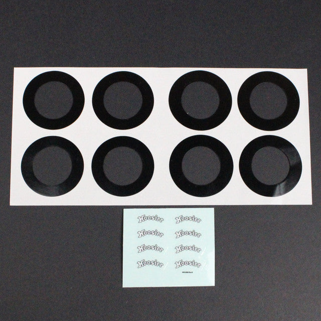 FR/RR Soft Tires & Black Wheels, 1/24 Asphalt Late Model (4)