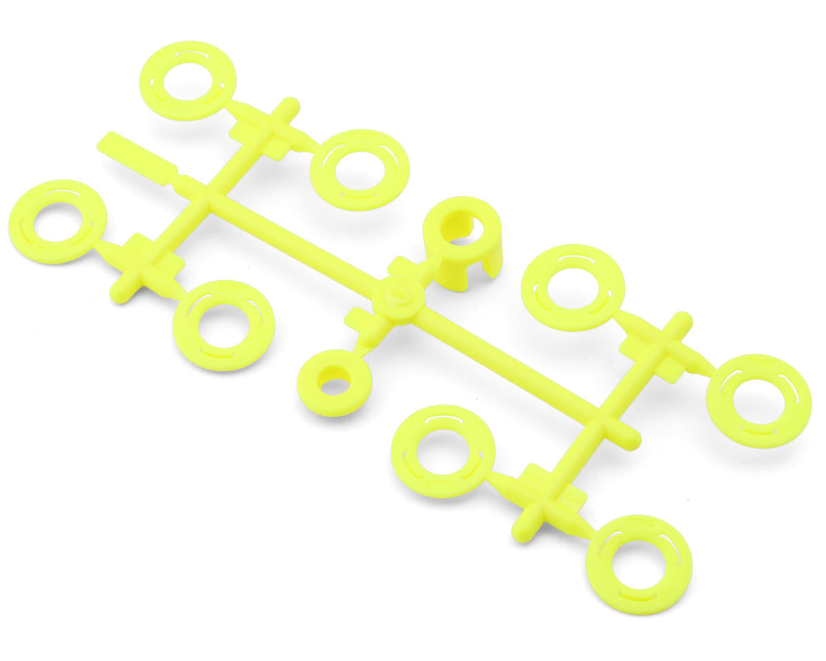 Factory Team RC28R FT Sidewall Flange Set, Yellow