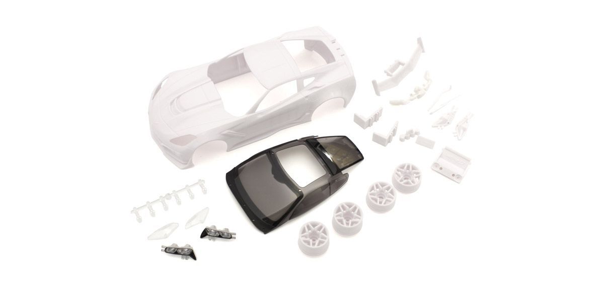Corvette ZR1 White Body Set w/Wheel MZN196