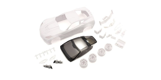 Corvette ZR1 White Body Set w/Wheel MZN196