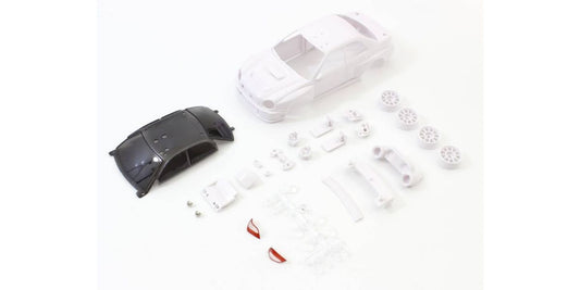 Impreza WRC 2002 White Body Set w/Wheel MZN200