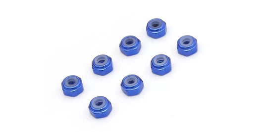 M2 Alu. Nylon Color Nut 8pcs (Blue) MZW128BL
