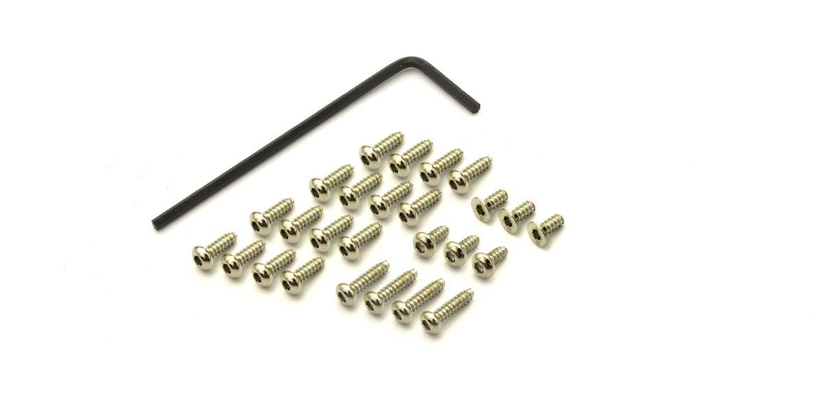 Butten HEX Screw Set(MR-03/Nickel) MZW440