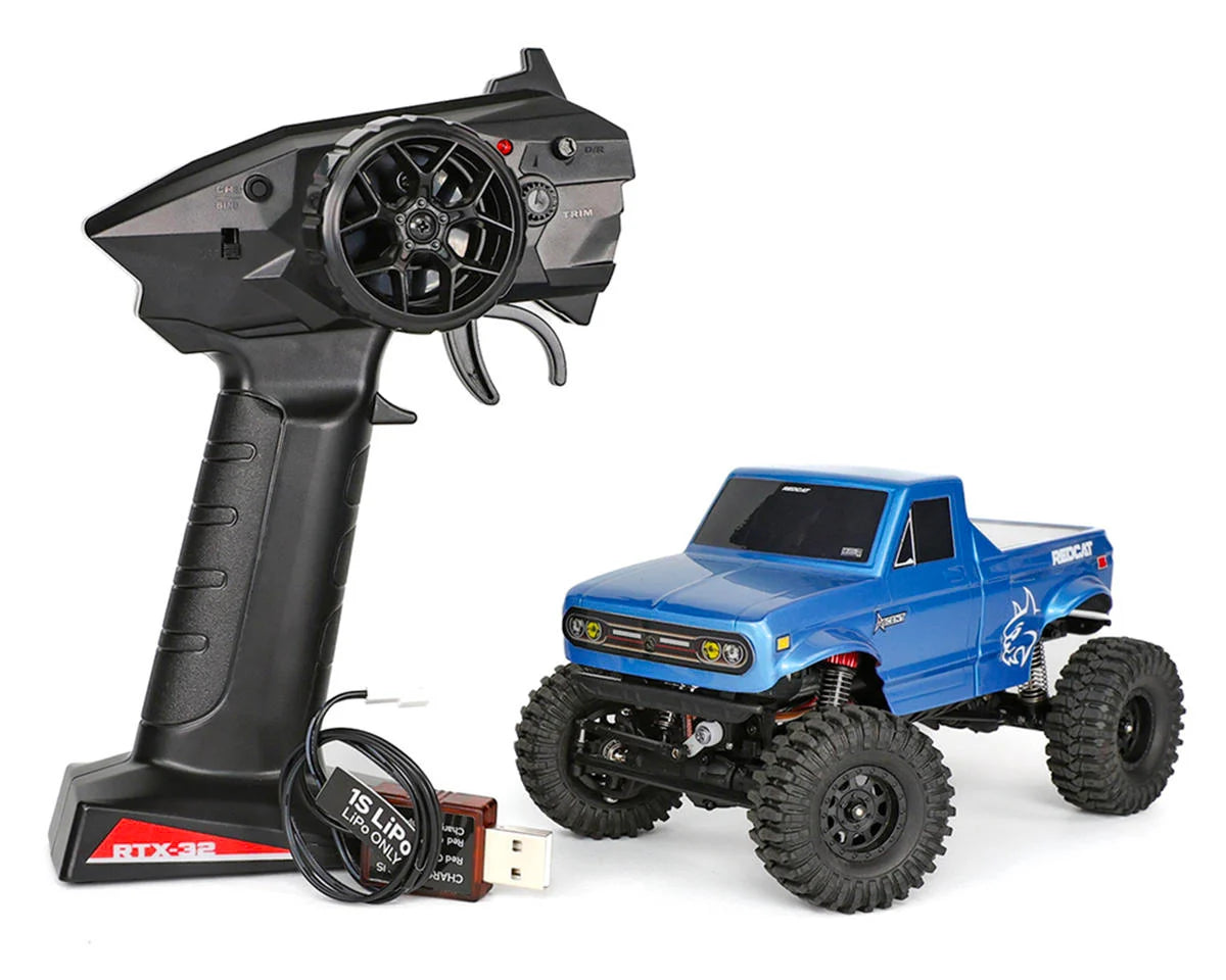 Redcat Ascent-32 1/32 4WD RTR Rock Crawler (Blue) w/2.4GHz Radio, Battery & Charger
