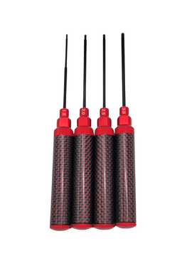 MSM Red Carbon Fiber Hex Driver Set