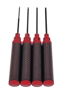 MSM Red Carbon Fiber Hex Driver Set