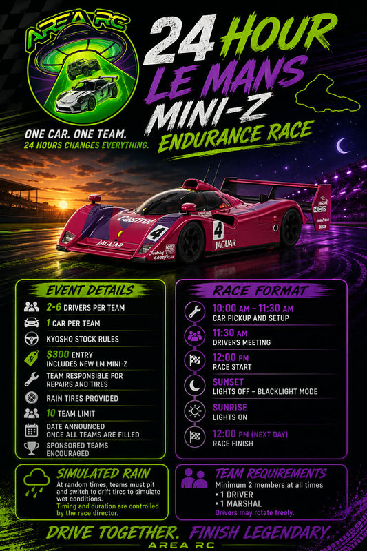 AREA RC 24 LE MANS MINI Z ENDURANCE RACE