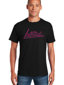 MSM Black & Pink Outline T-Shirt